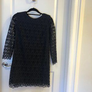 Club Monaco Black Lace Shift Dress (Size 6) - Like New